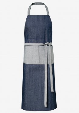 Jeans-Latzschürze 2-farbig 75 x 100 cm