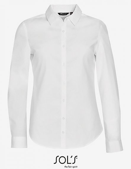 Women´s Long Sleeve Stretch Shirt Blake S | White
