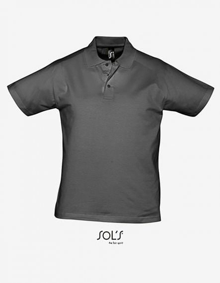 Men´s Jersey Polo Shirt Prescott L | Dark Grey (Solid)