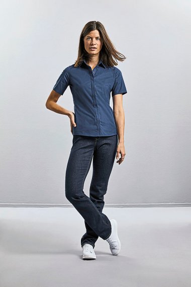 Ladies´ Short Sleeve Fitted Ultimate Stretch Shirt 